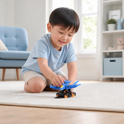 Jumping Transforming Racing Car Toy