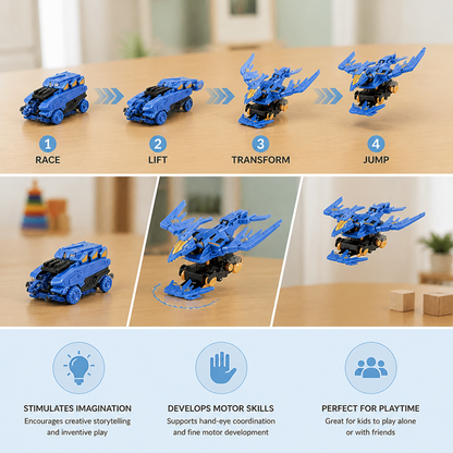 Jumping Transforming Racing Car Toy