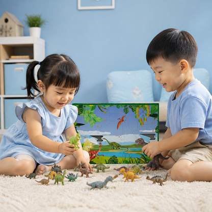 24-Day Dinosaur Toy Advent Calendar with Surprise Figures