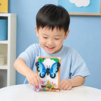 DIY 3D Nature Frame Building Blocks Set – Flowers & Insects