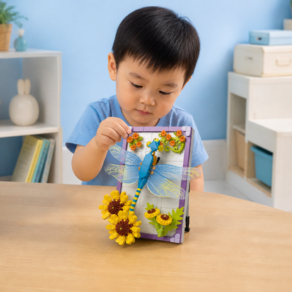 DIY 3D Nature Frame Building Blocks Set – Flowers & Insects