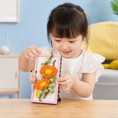 DIY 3D Nature Frame Building Blocks Set – Flowers & Insects