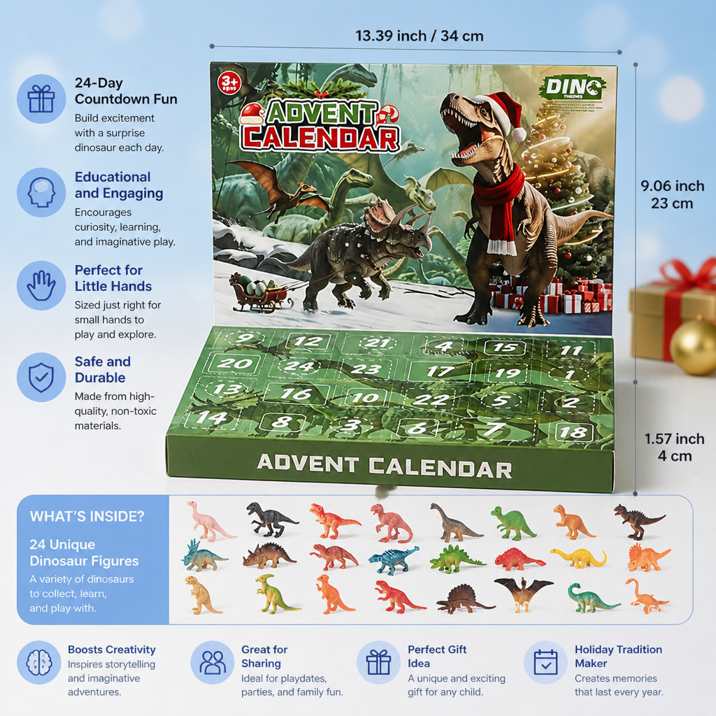24-Days Dinosaur Advent Calendar