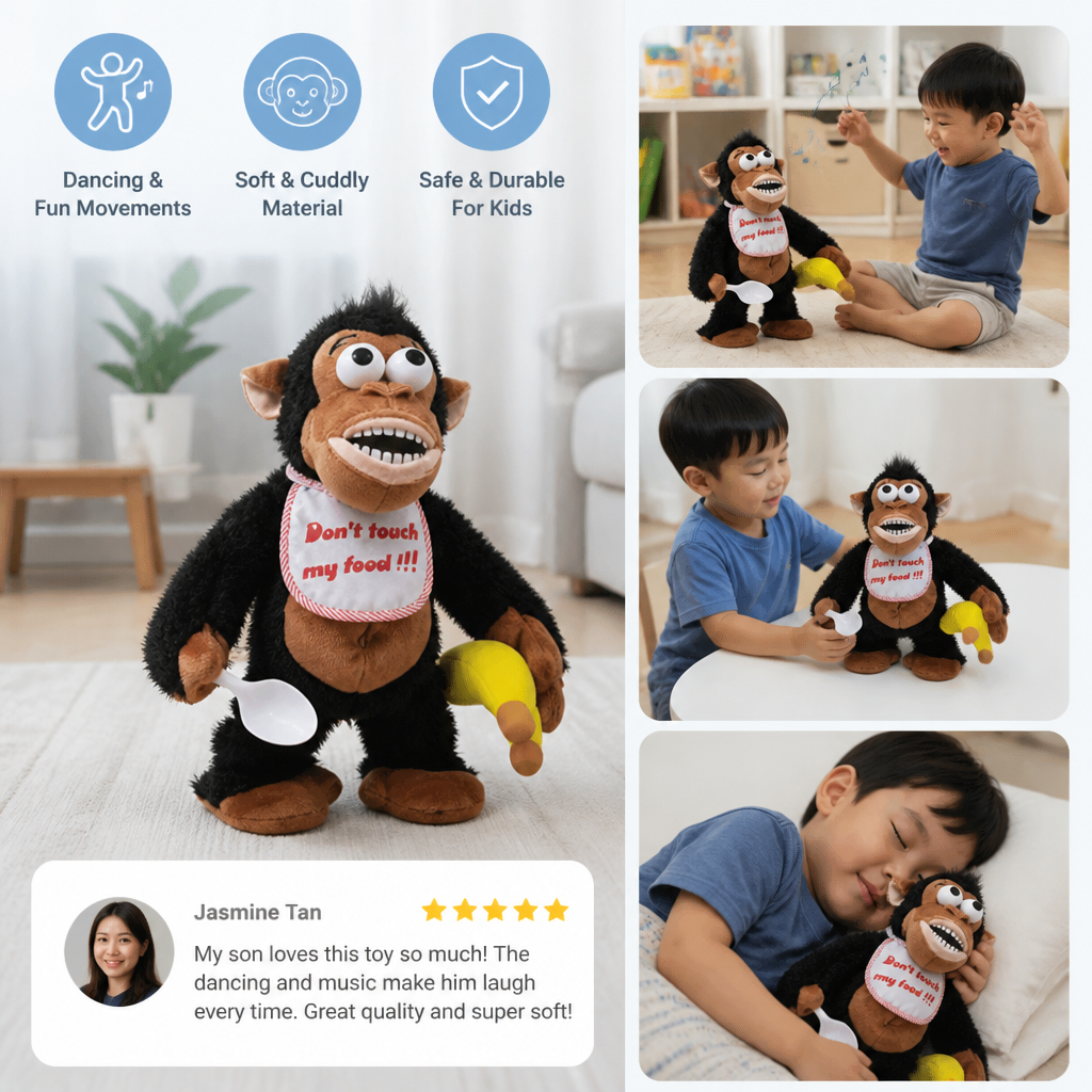 Dancing Banana Monkey Plush Toy