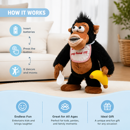 Dancing Banana Monkey Plush Toy