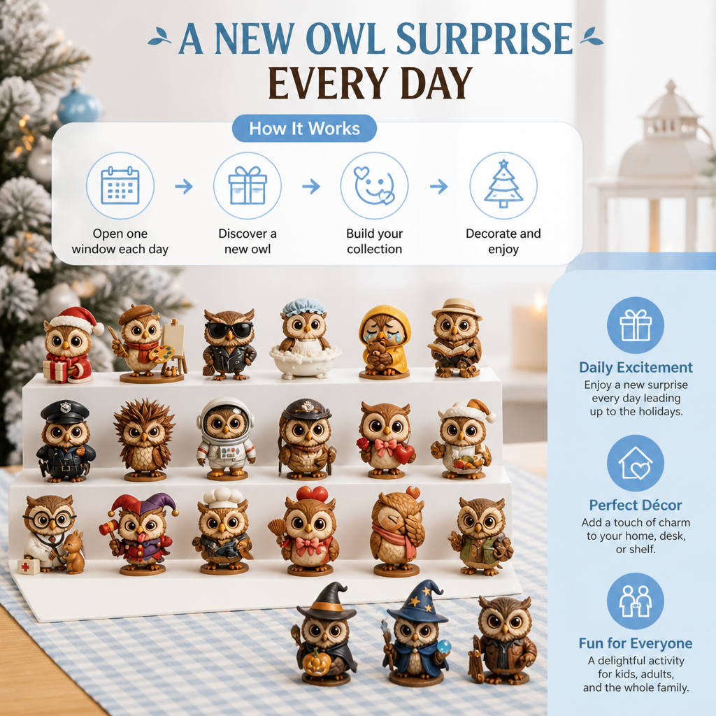 24-Day Owl Advent Calendar