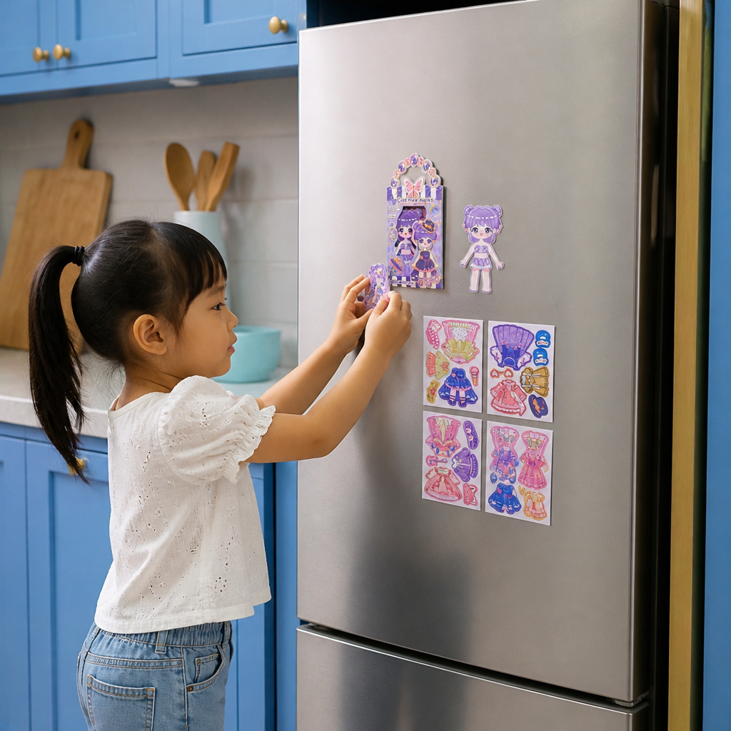 Princess Magnetic Dress-Up Set with 3D Stickers