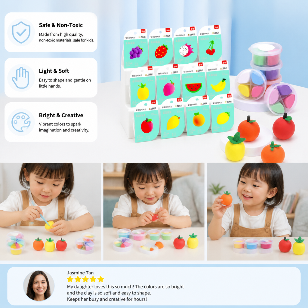 DIY Air Dry Clay Craft Kits for Kids