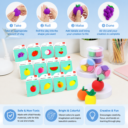 DIY Air Dry Clay Craft Kits for Kids