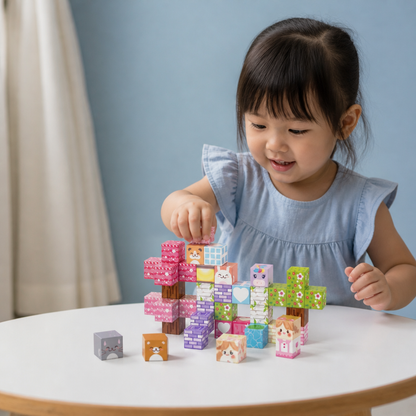 40-Piece Magnetic Building Blocks Set for Kids – Perfect for On-the-Go Fun