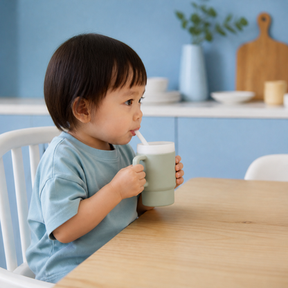 Leakproof Silicone Toddler Straw Cup