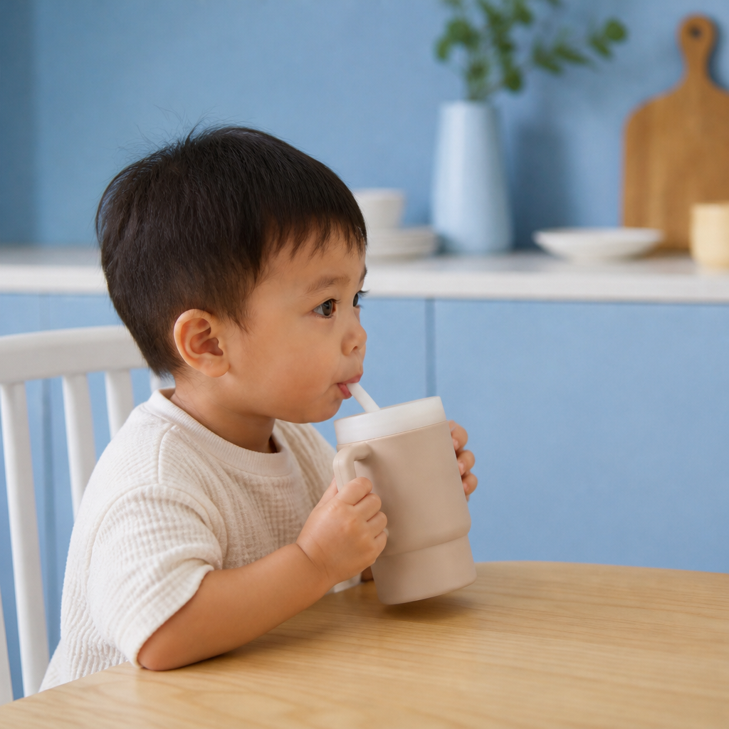 Leakproof Silicone Toddler Straw Cup