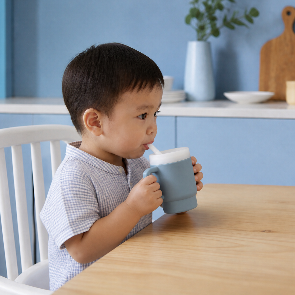 Leakproof Silicone Toddler Straw Cup