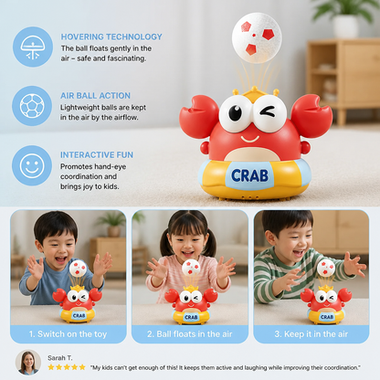 Kids’ Electric Crab Floating Ball Toy