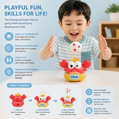 Kids’ Electric Crab Floating Ball Toy