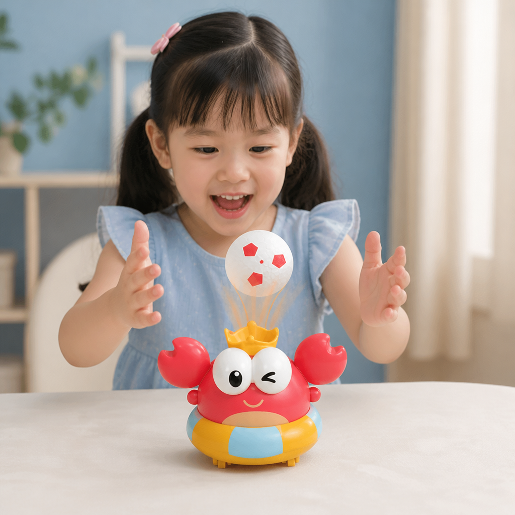 Kids’ Electric Crab Floating Ball Toy
