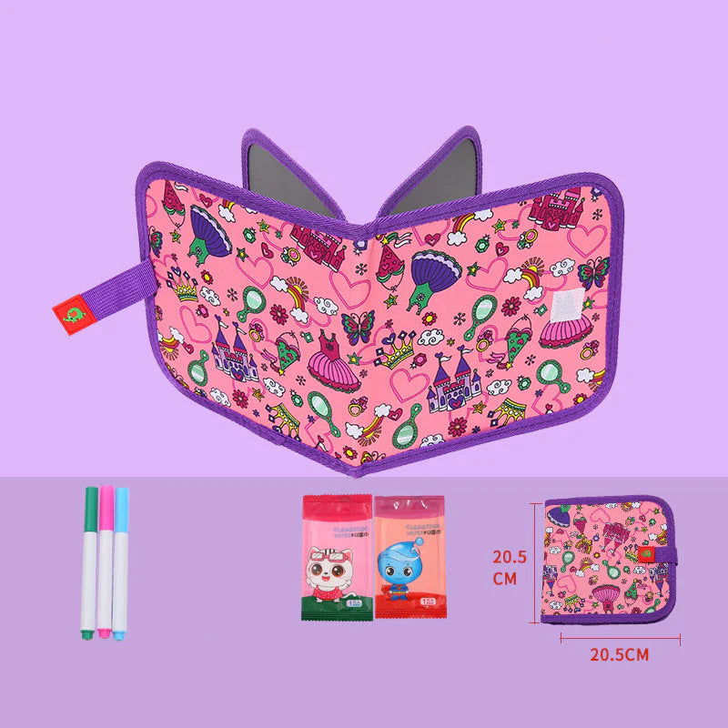 Portable Reusable Colouring Book for Children