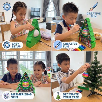 DIY Christmas Spinning Ornament Painting Kit