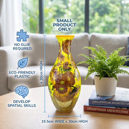 DIY 3D Jigsaw Puzzle Flower Vase