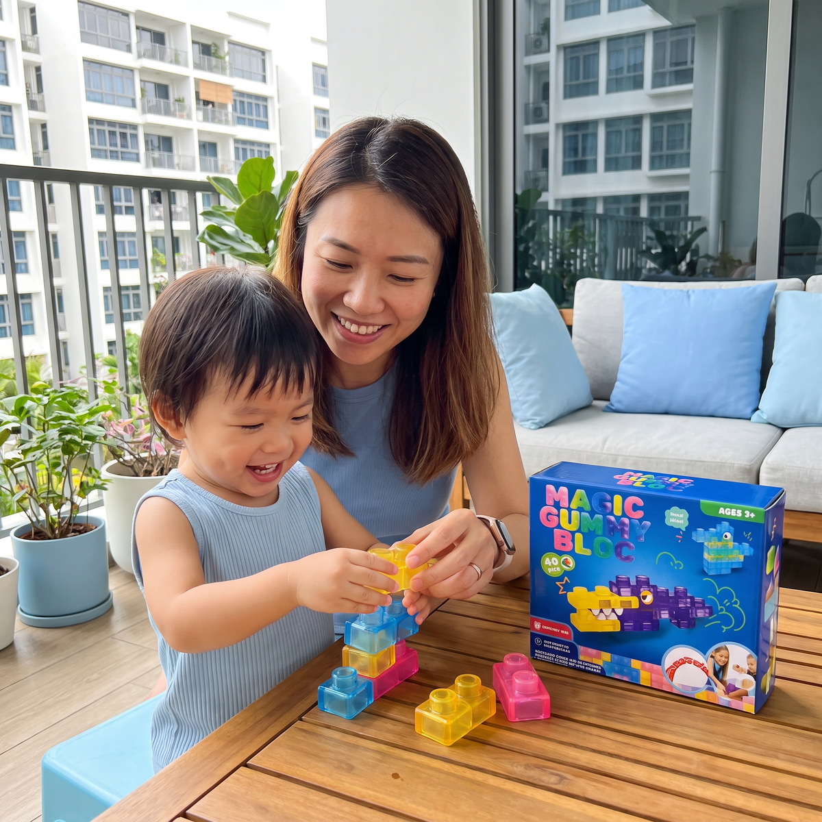 Safe & Soft Squishy Jelly Building Blocks for Kids