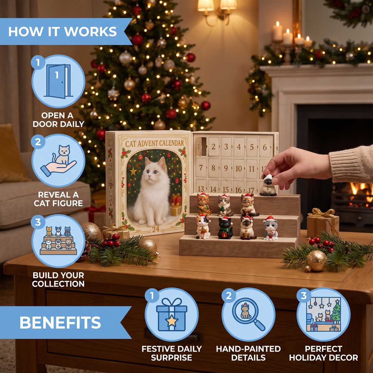 24-Day Christmas Cat Advent Calendar