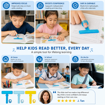 Kids’ Finger Reading Tracker – Translucent Reading Guide