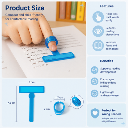 Kids’ Finger Reading Tracker – Translucent Reading Guide