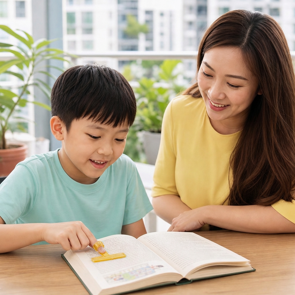 Kids’ Finger Reading Tracker – Translucent Reading Guide