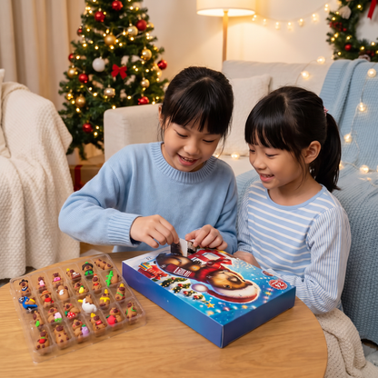 24-Day Capybara Christmas Advent Calendar - 24 Cute Mini Figures