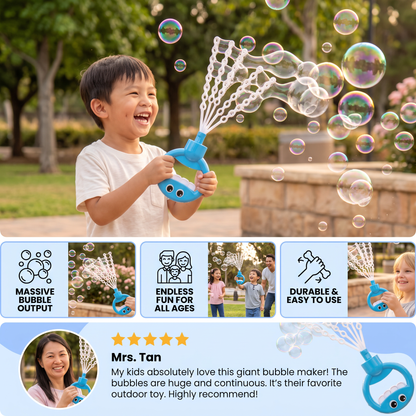 32-Hole Bubble Wand – Giant Bubble Maker for Kids