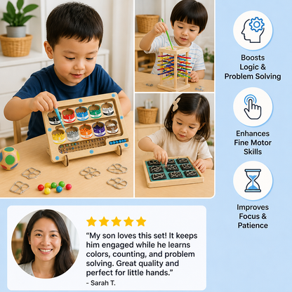3-Piece Montessori Play and Development Puzzle Set for Children