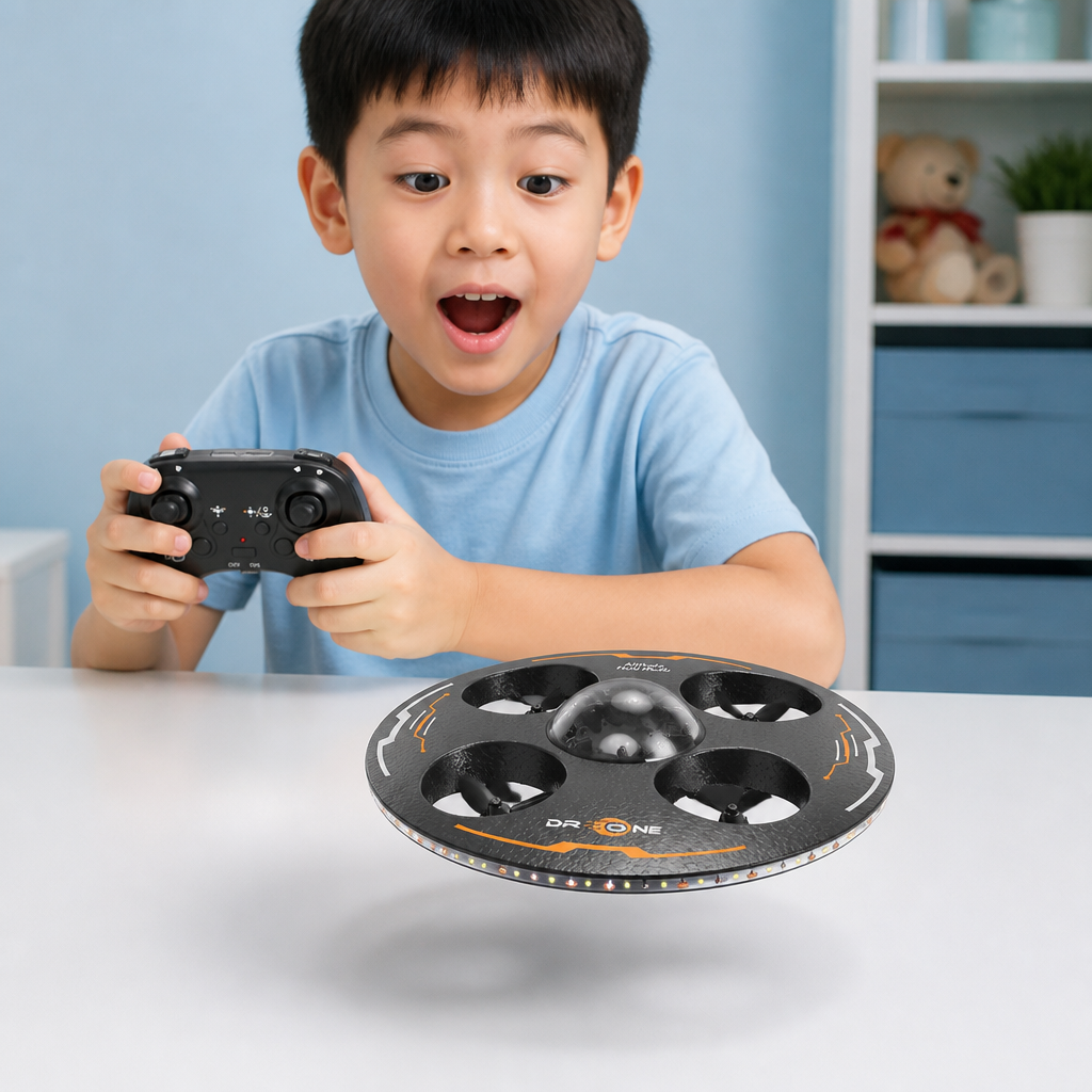 Remote Control LED Flying Saucer Drone