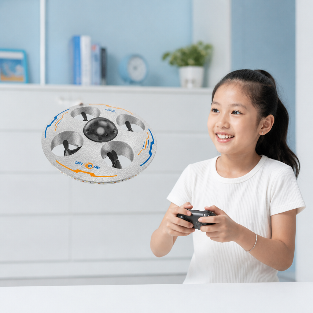 Remote Control LED Flying Saucer Drone