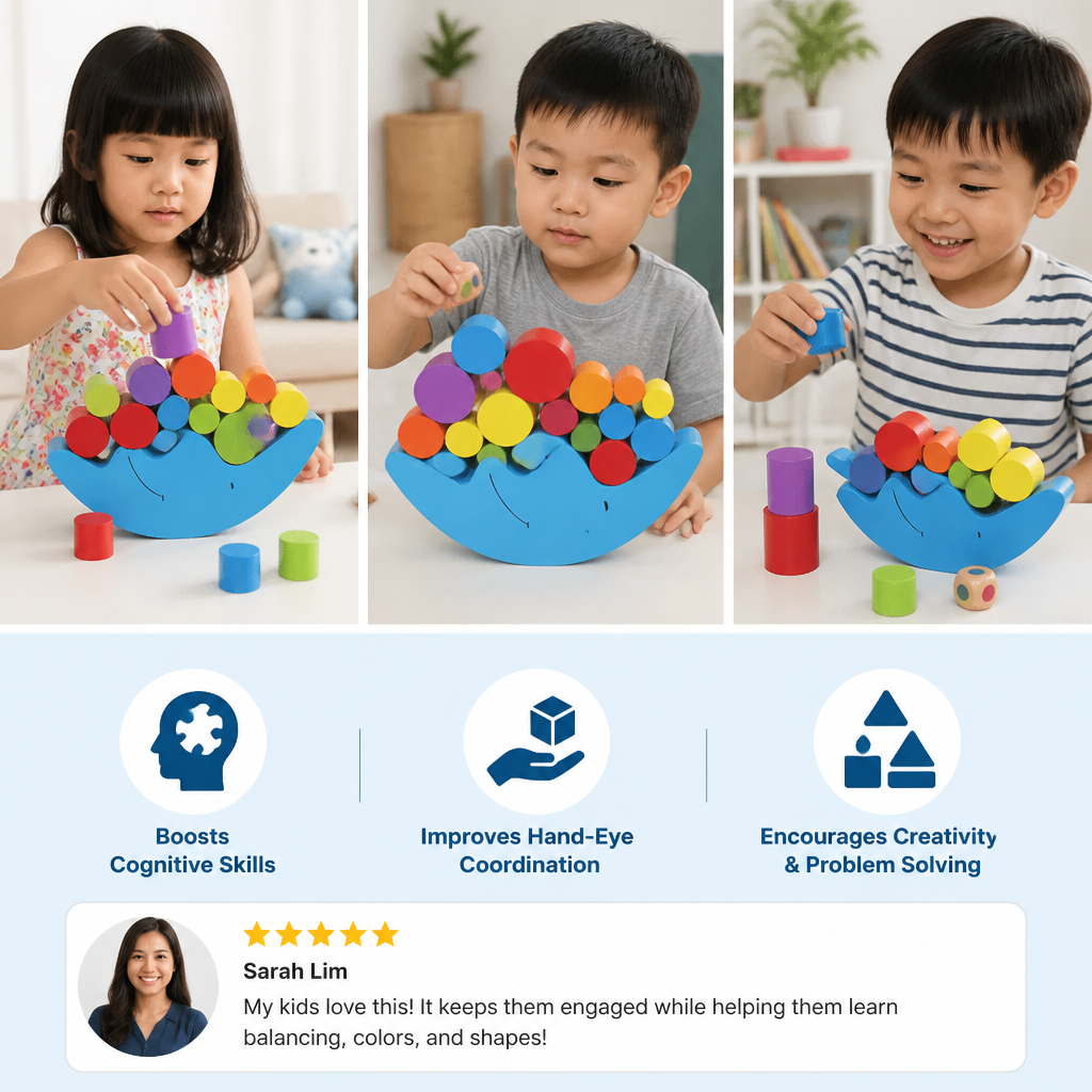 Colorful Stacking Toy – Educational Toy for Kids with Colors and Shapes