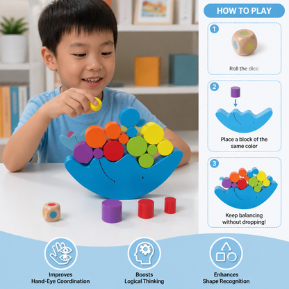 Colorful Stacking Toy – Educational Toy for Kids with Colors and Shapes