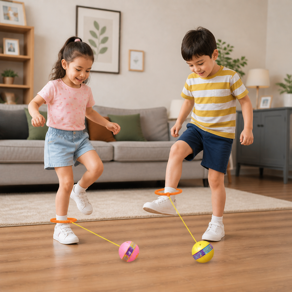 Interactive Skip Ball Ankle Swing Toy for Kids