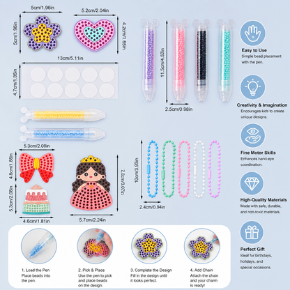 DIY Bead Art Pen Kit – Create & Decorate Animal Designs