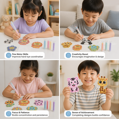 DIY Bead Art Pen Kit – Create & Decorate Animal Designs