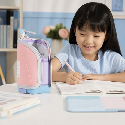2-in-1 Pop-Up Pencil Case with Pen Holder – Space-Saving Desk Organizer