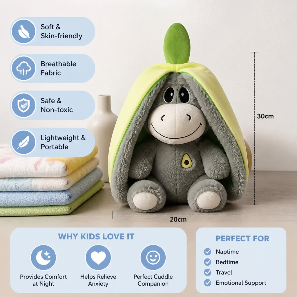 Breathing Donkey Plush Toy