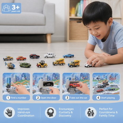Christmas Die-Cast Car Advent Calendar for Kids