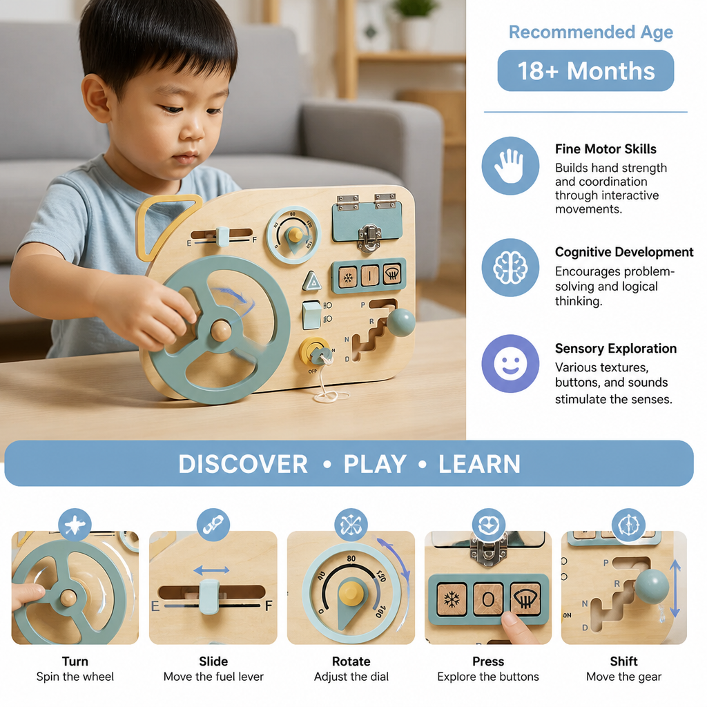 Explorer Steering Wheel – Montessori Steering Control