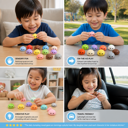 Dumpling Squishy Advent Calendar with Mystery Fidget Surprises