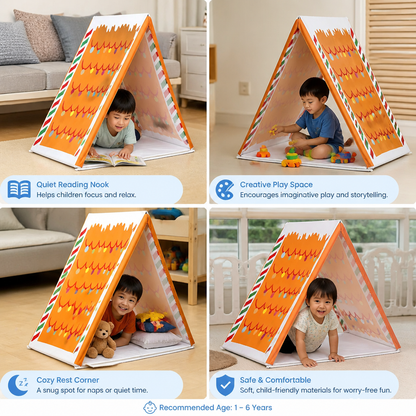 Christmas Gingerbread House Play Tent for Kids