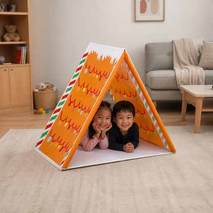 Christmas Gingerbread House Play Tent for Kids