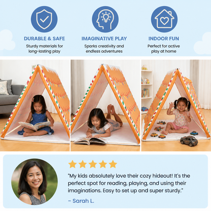 Christmas Gingerbread House Play Tent for Kids