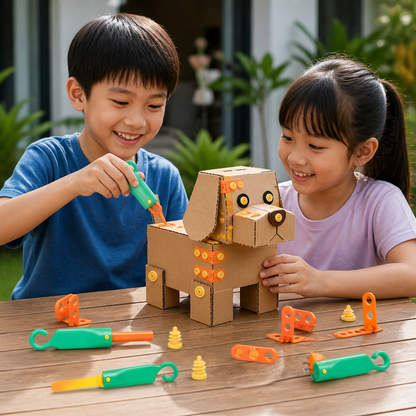 New cross-border assembly tool, cardboard cutter, kindergarten DIY cardboard cutter, paper craft children's educational toy