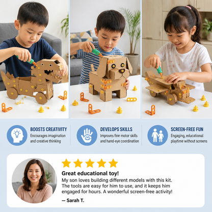 New cross-border assembly tool, cardboard cutter, kindergarten DIY cardboard cutter, paper craft children's educational toy