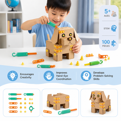 New cross-border assembly tool, cardboard cutter, kindergarten DIY cardboard cutter, paper craft children's educational toy