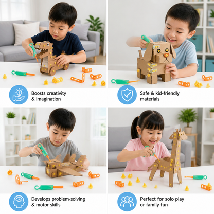 New cross-border assembly tool, cardboard cutter, kindergarten DIY cardboard cutter, paper craft children's educational toy